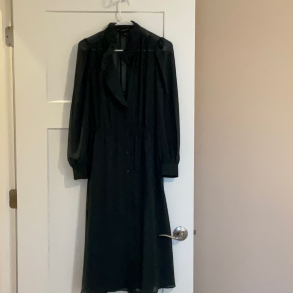 Banana Republic Forest Green Maxi Dress